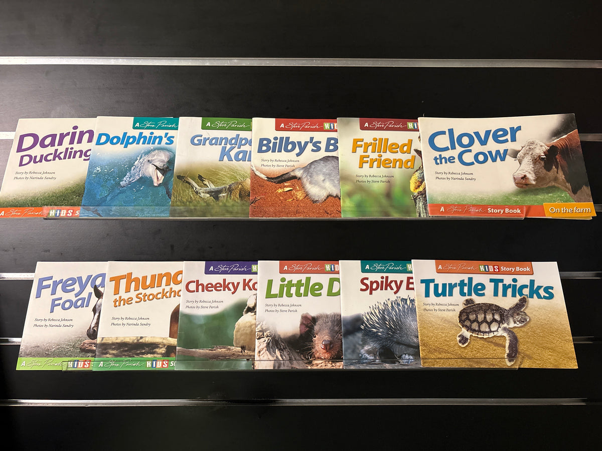 PARISH, Steve 'Kids Story Book' Assorted Standalone Titles Bundle of 12 (Min. fair condition)