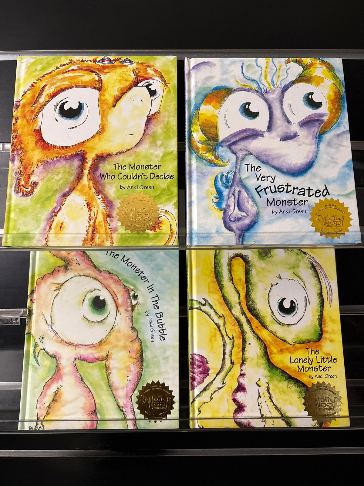 GREEN, Andi 'WorryWooMonsters' Assorted Titles Bundle of 4 (Min. very good condition)