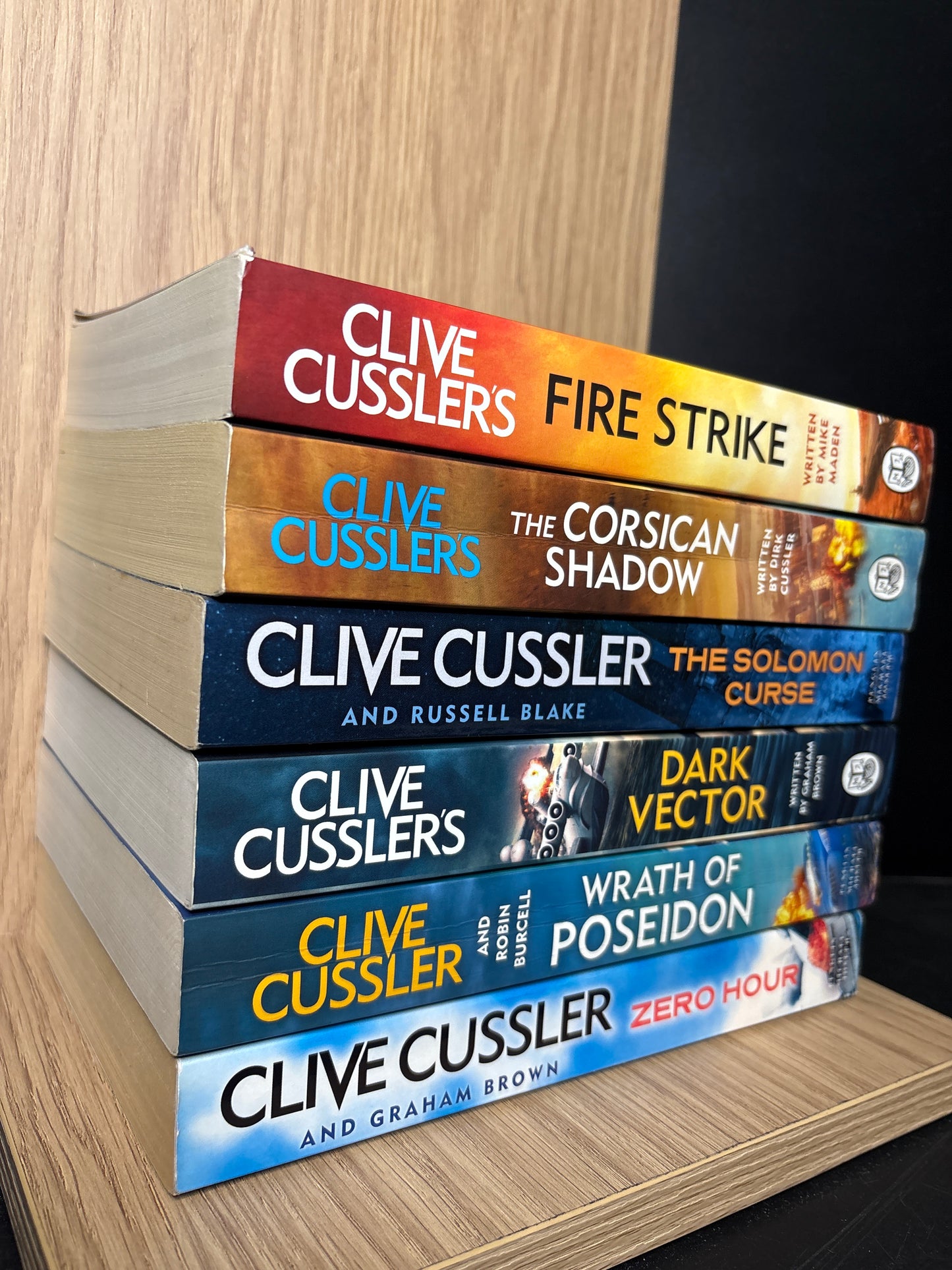 CUSSLER, Clive Assorted Titles from Various Series Bundle of 6 (Min good condition)
