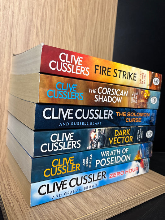 CUSSLER, Clive Assorted Titles from Various Series Bundle of 6 (Min good condition)