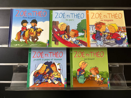 FRENCH TEXT: METZMEYER, Catherine and VANENIS, Mark 'Zoe et Theo' Assorted Titles Bundle of 5 (Min fair condition)