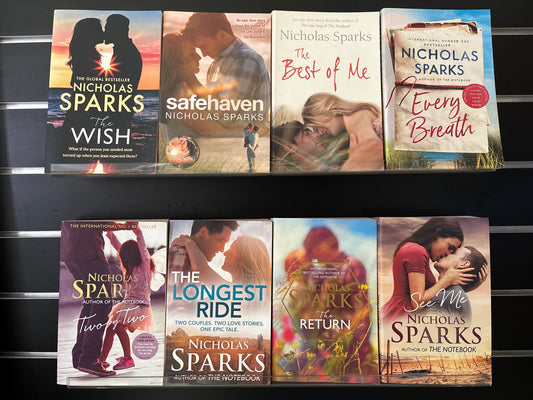 SPARKS, Nicolas Assorted Standalone Titles Bundle of 8 (Min. fair condition)