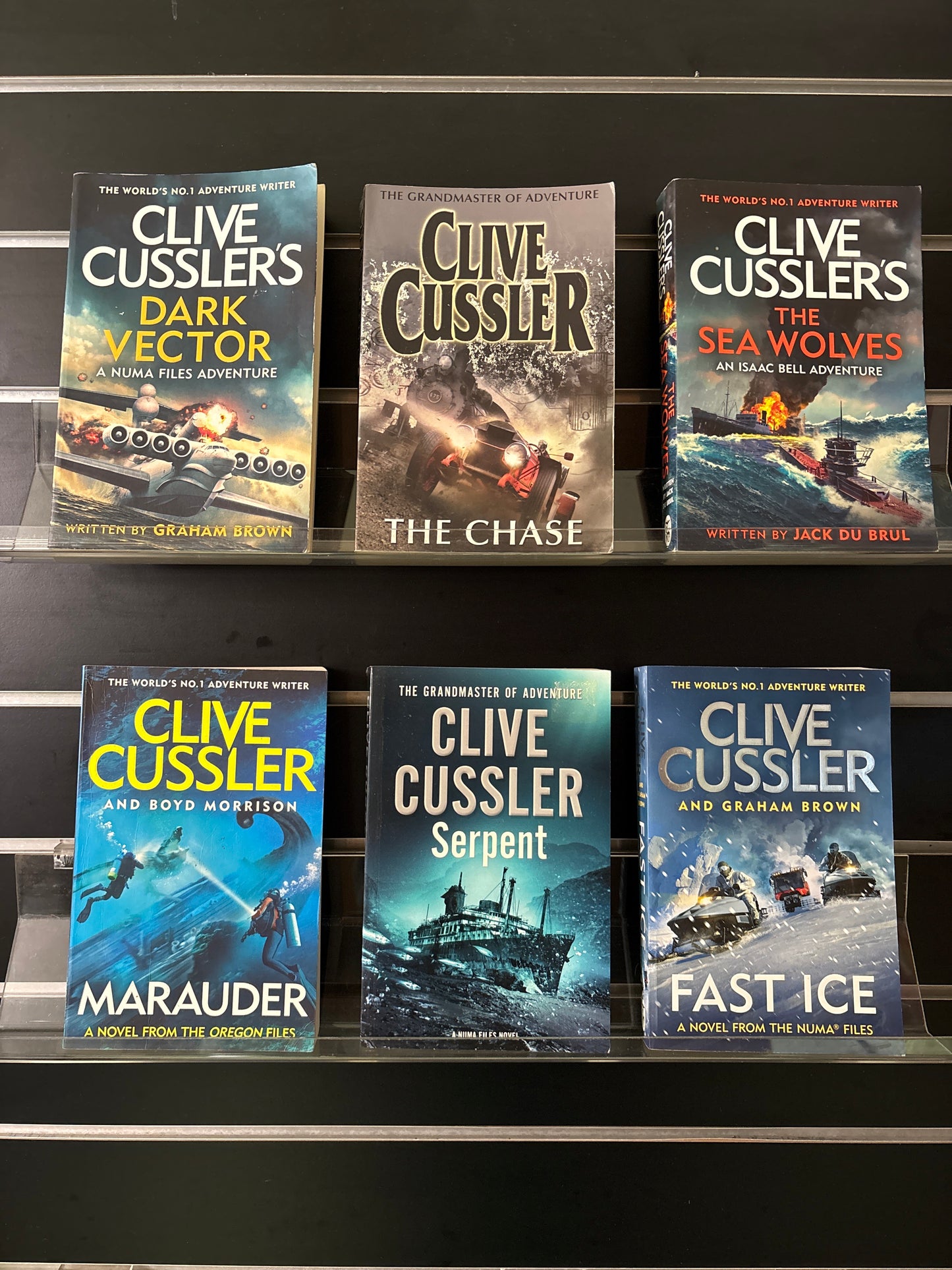 CUSSLER, Clive Assorted Titles from Various Series Bundle of 6 (Min good condition)