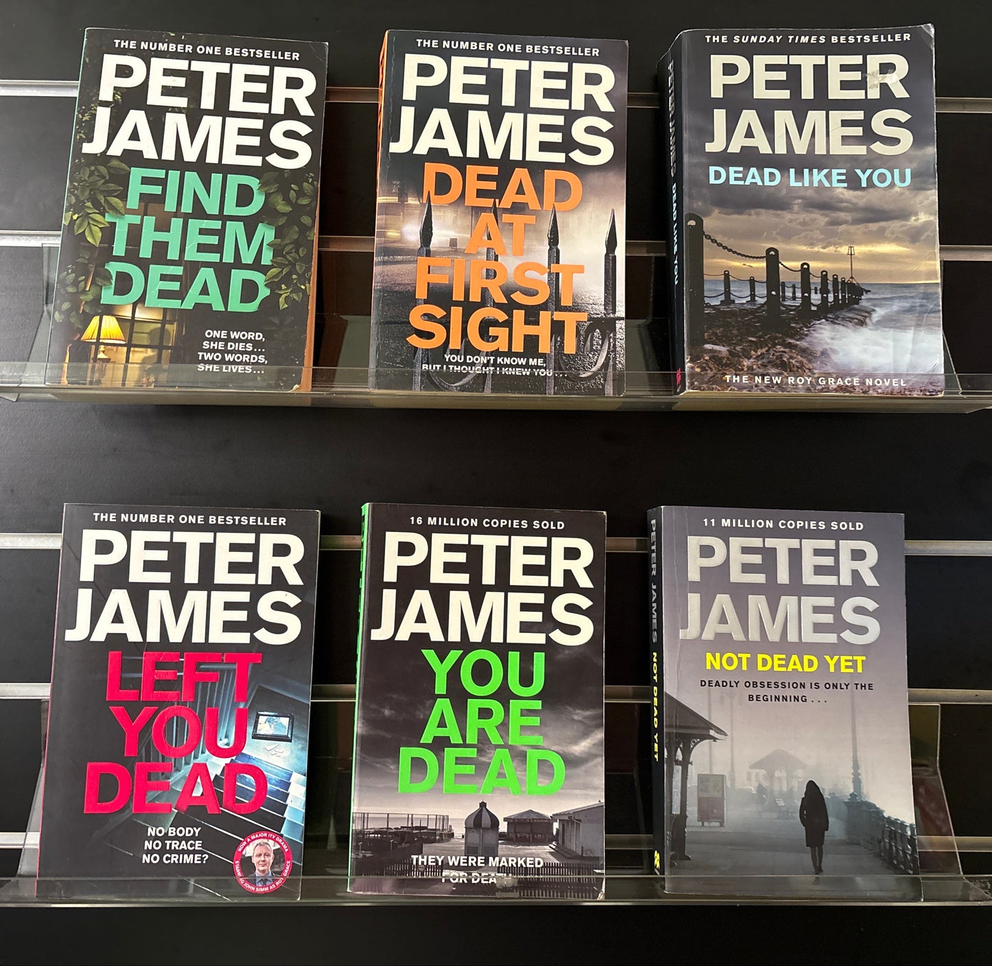 JAMES, Peter 'Roy Grace' Series Assorted Titles Bundle of 6 (min. fair condition)