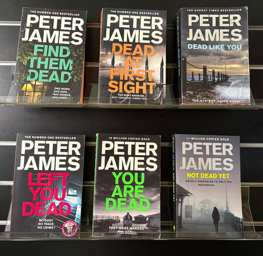 JAMES, Peter 'Roy Grace' Series Assorted Titles Bundle of 6 (min. fair condition)