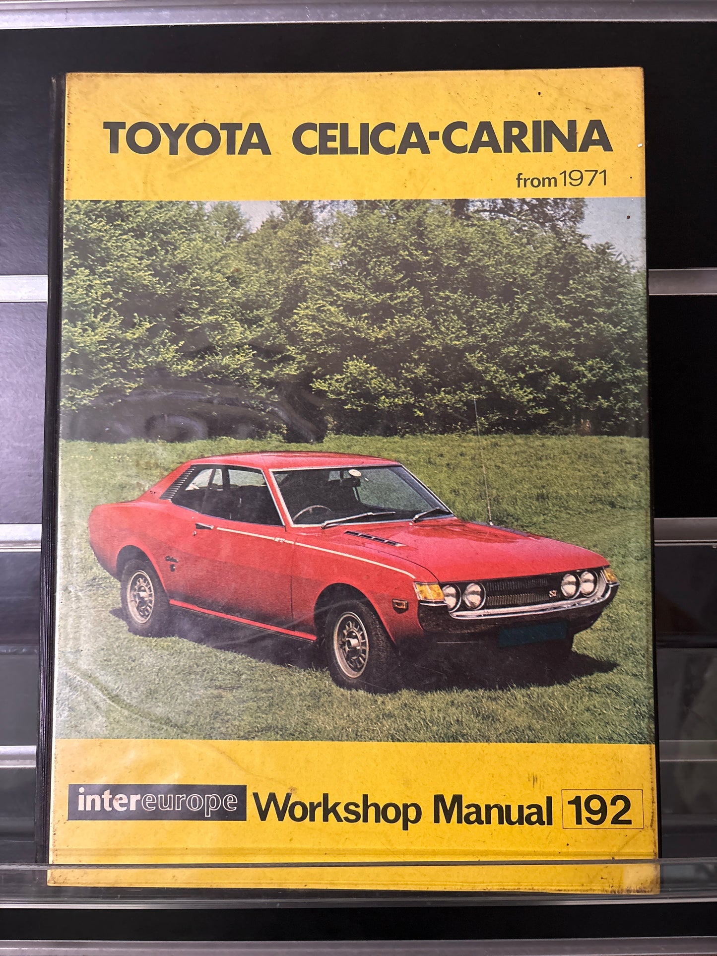 INTEREUROPE TOYOTA CELICA-CARINA from 1971 Workshop Manual No.192 (Min. fair condition)