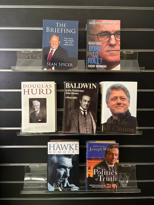 POLITICAL BIOGRAPHIES - Bundle of 7 - Assorted Titles (Min. fair condition)