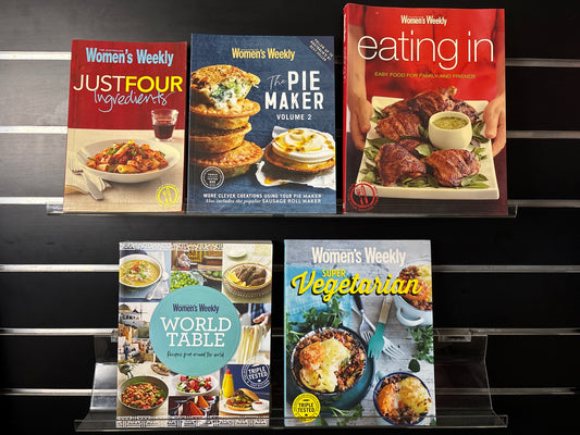 WOMEN'S WEEKLY Assorted Cookbooks Bundle of 5 (Min. fair condition)