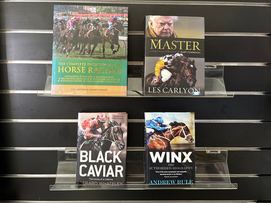 HORSE RACING - Bundle of 4: Encyclopedia of Horse Racing and 3 Biographies (Min. fair conditions)