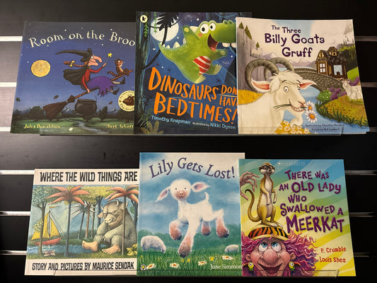 KIDS PICTURE BOOKS Assorted Standalone Titles Various Authors Bundle of 6 (Min. good condition)