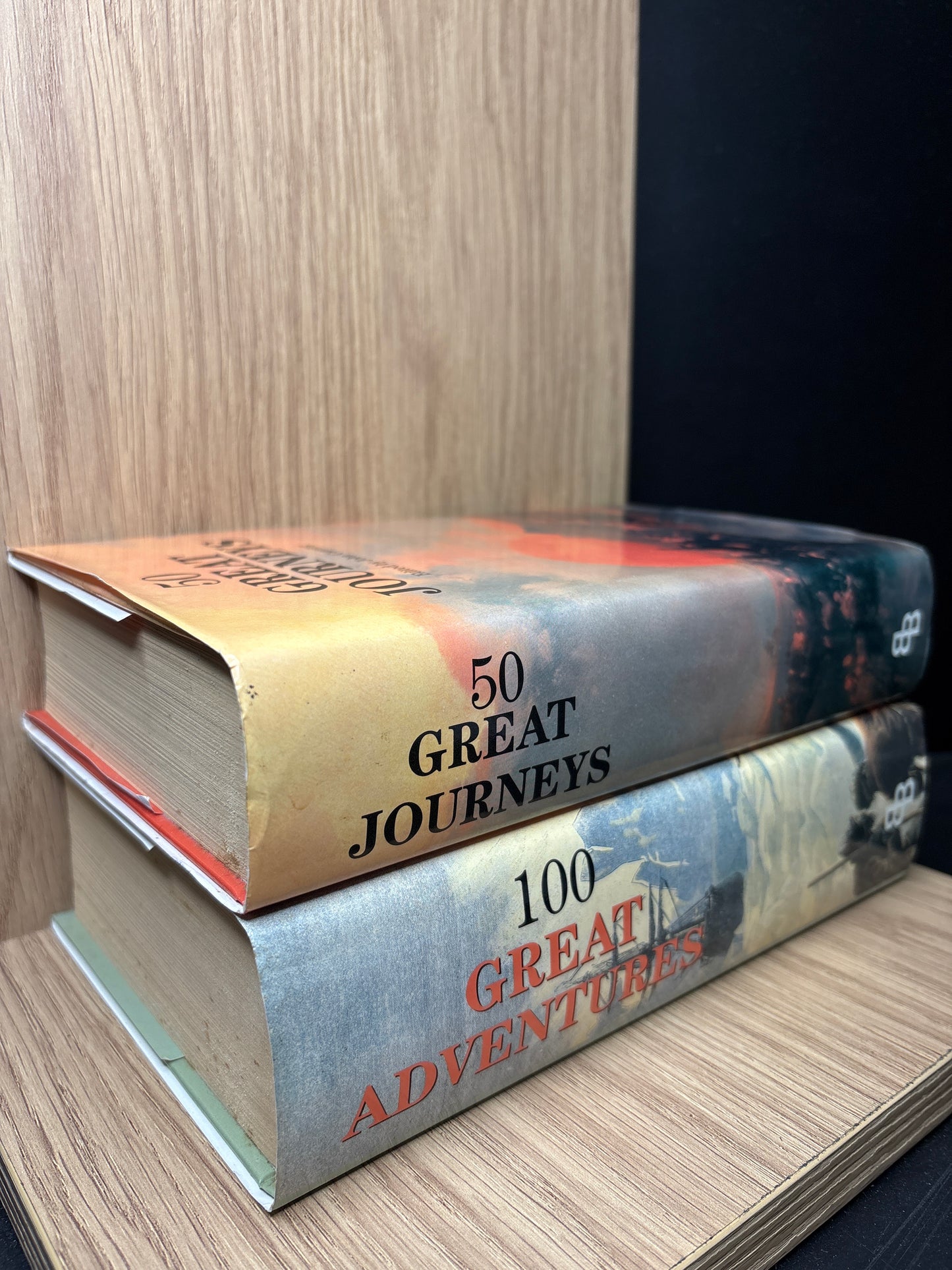 100 GREAT ADVENTURES  and 100 GREAT JOURNEYS Bundle of 2 (Min fair condition)