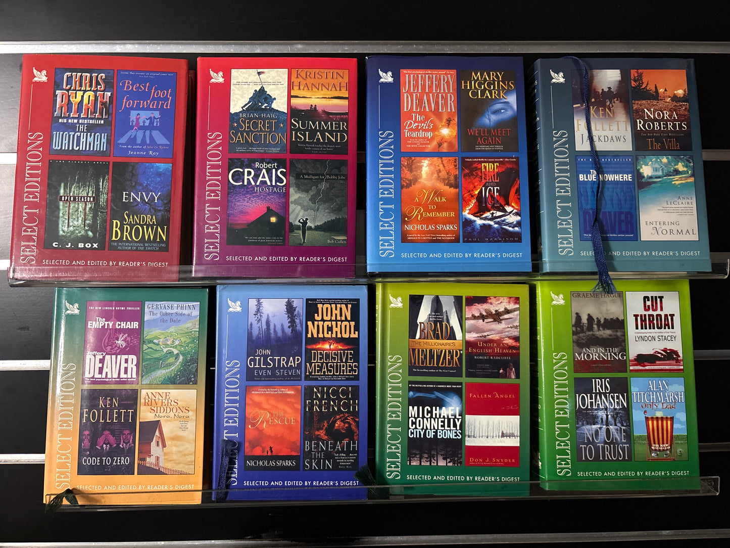 READER'S DIGEST 'Select Editions' 4-in-1  Bundle of 8 (Min. good condition)