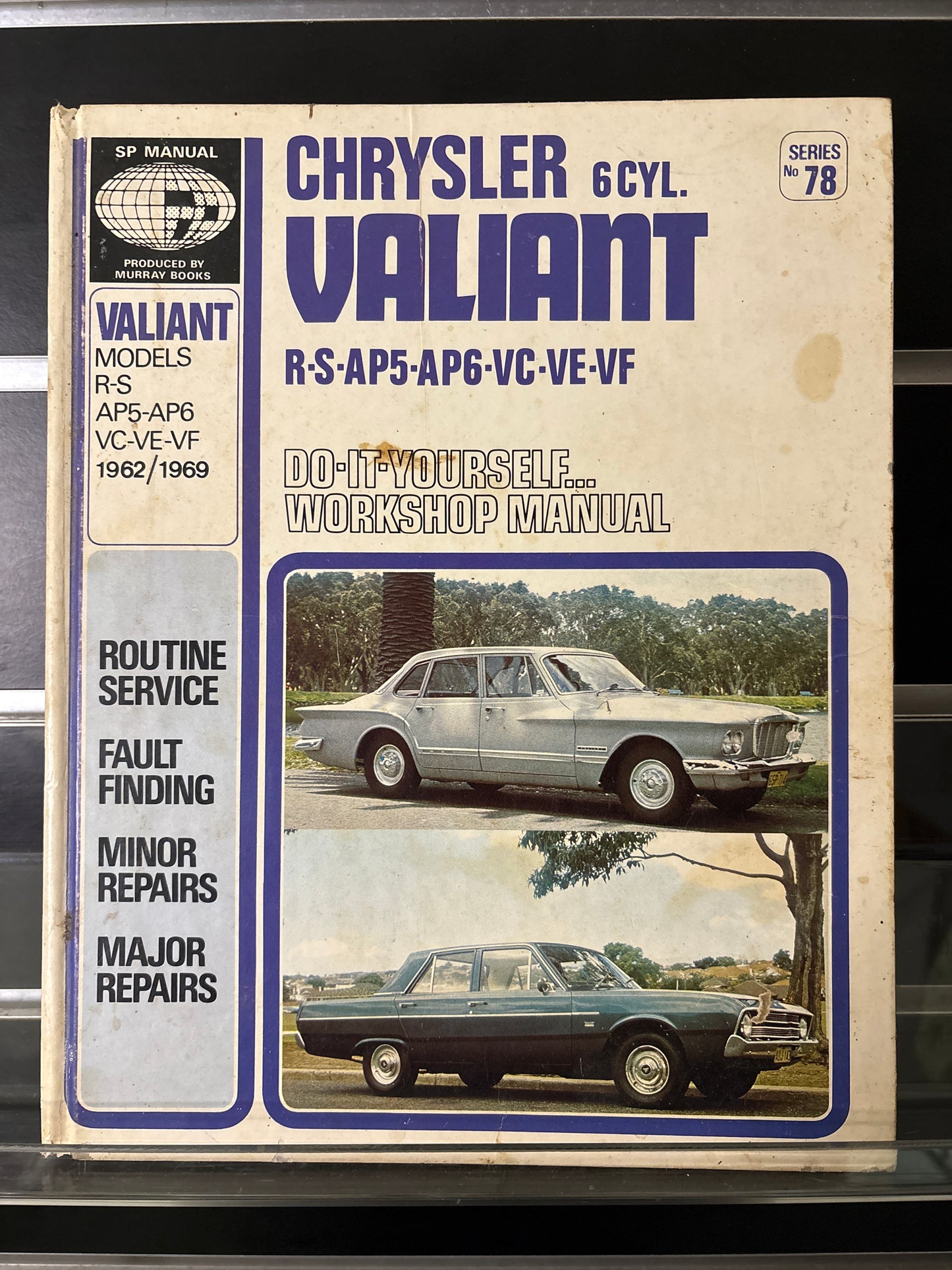 CHRYSLER VALIANT 6 CYL. Workshop Manual No.78 (Min. fair condition)