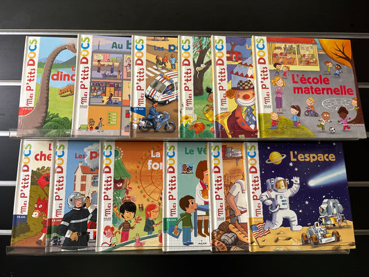 FRENCH TEXT: 'Mes P'tit DOCS' Series Assorted Titles Bundle of 12 (Min. good condition)