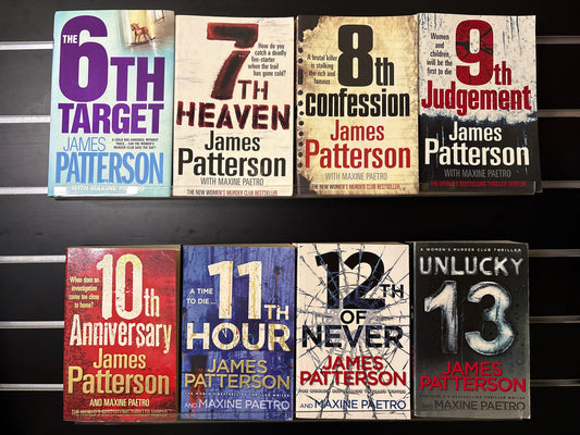 PATTERSON, James 'Women's Murder Club' Books #6-13 (Min. fair condition)