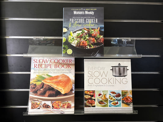 SLOW COOKER Cookbooks - Bundle of 3 - Assorted titles (Min. good condition)
