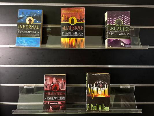 WILSON, F. Paul - Bundle of 5 - Assorted Repairman Jack Titles x4 + 1 Adversary Cycle (Min. fair condition)