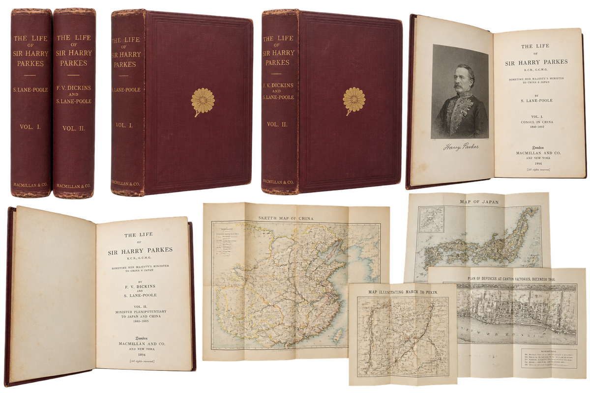 1894 First Edition – The Life of Sir Harry Parkes – Two Volumes – S. Lane-Poole & F.V. Dickins