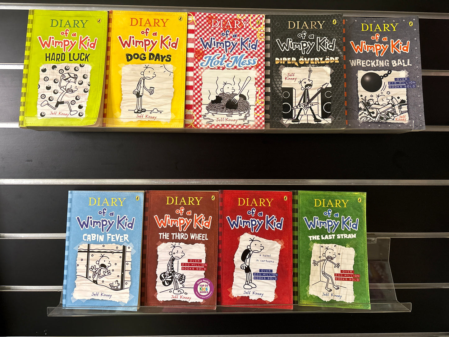 KINNEY, Jeff 'Diary of a Wimpy Kid' Series Assorted Titles Bundle of 10 (Min. fair condition)
