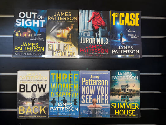 PATTERSON, James - Bundle of 8 - Assorted Standalone Titles (Min. fair condition)