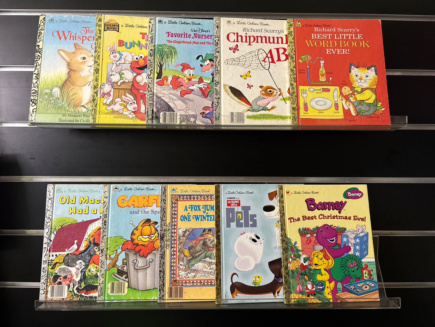 LITTLE GOLDEN BOOKS - Bundle of 10 Titles (Min. fair condition)