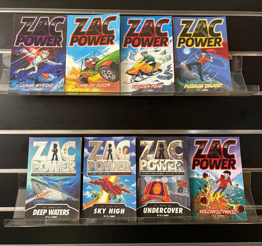 LARRY, H. I - 'Zac Power' Series Assorted Titles Bundle of 8 (Min. fair condition)