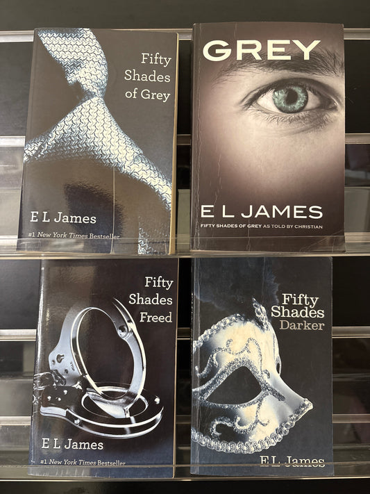 JAMES, E L 'Fifty Shades of Grey' #1-3 + 'Grey' Bundle of 4 (Min. good condition)