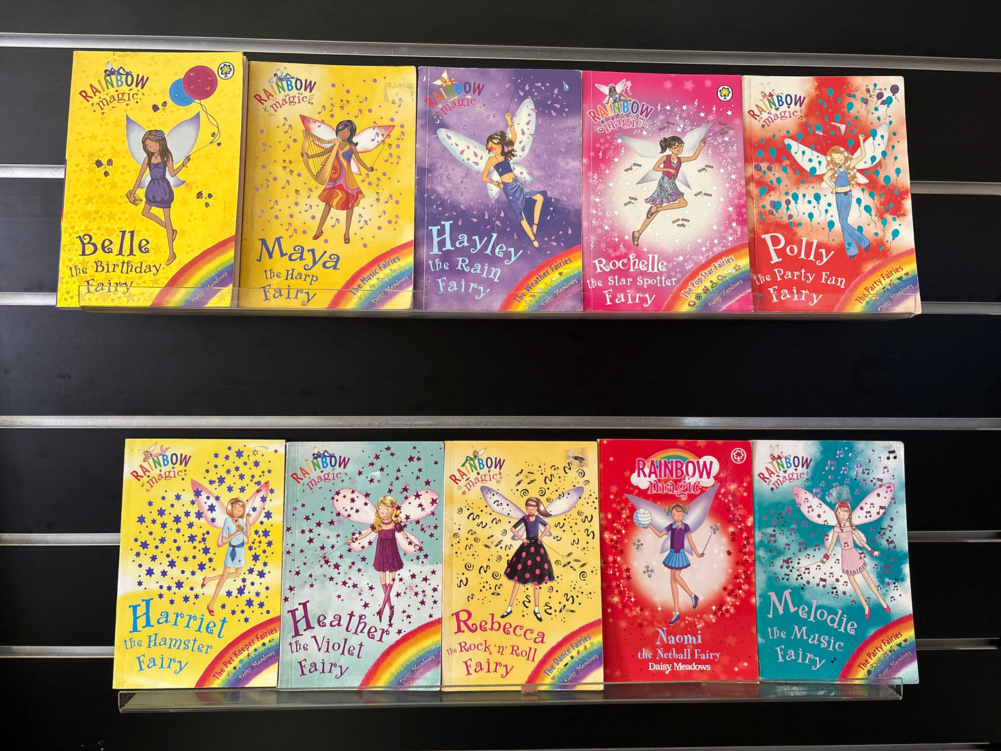 MEADOWS, Daisy 'Rainbow Magic Fairies' - Bundle of 10 - Assorted Titles (Min. fair condition)