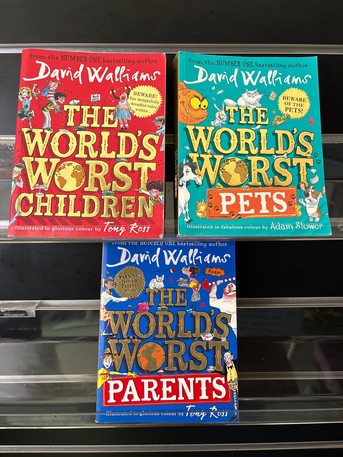 WALLIAMS, David 'The World's Worst' Series Bundle of 3 (Min. good condition)