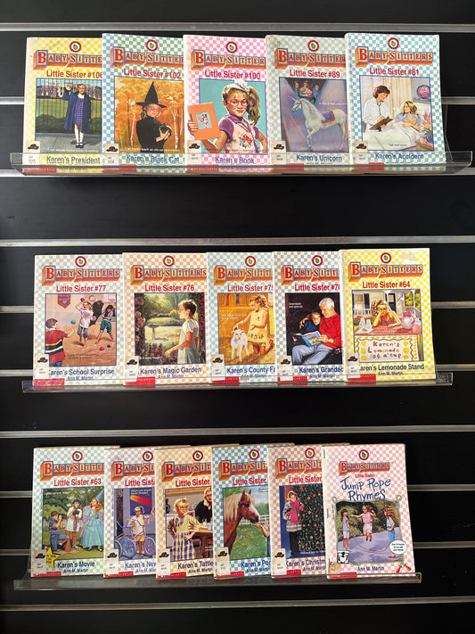 MARTIN, Ann M. 'The Babysitters Little Sister' Assorted Titles plus Bonus Book Bundle of 16 Plus  (Min. fair condition)