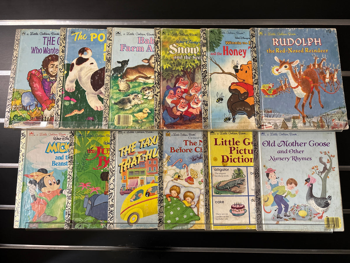 LITTLE GOLDEN BOOKS Assorted Standalone Titles Bundle of 12 (Min. fair condition)