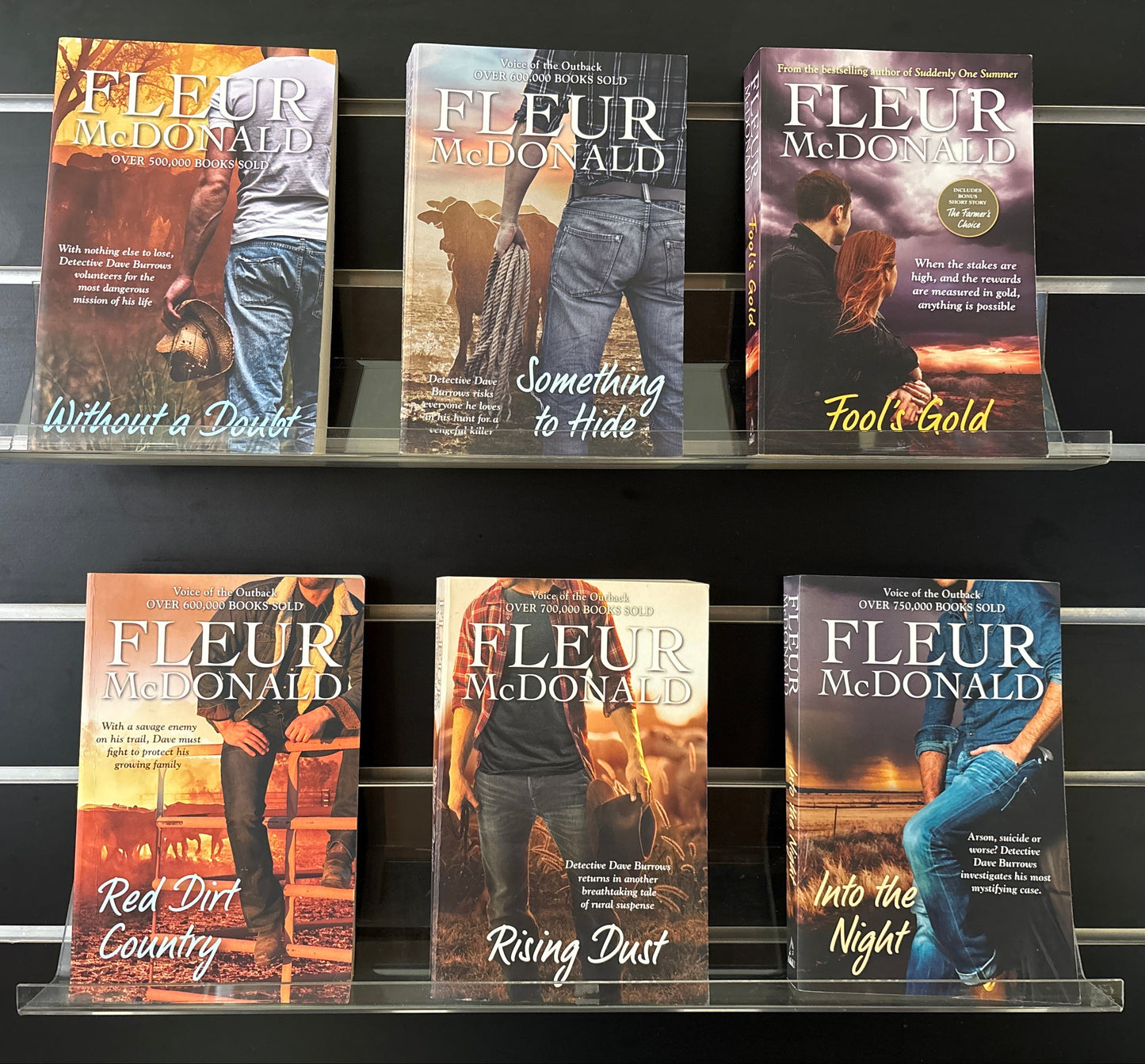 McDONALD, Fleur 'Dave Burrows' Series Assorted Titles Bundle of 6 (Min. fair condition)