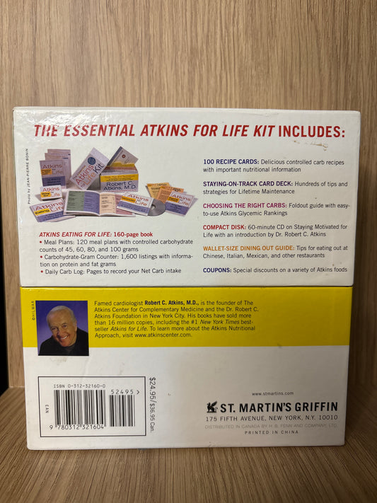 ROBERT, C. + ATKINS, M.D. 'The Essential Atkins For Life Kit' Bundle of 1 (min. fair condition)