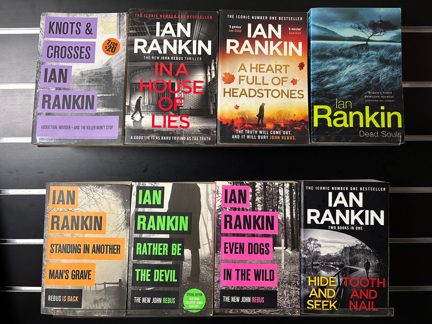 RANKIN, Ian 'John Rebus' Assorted Titles Bundle of 8 (Min. good condition)