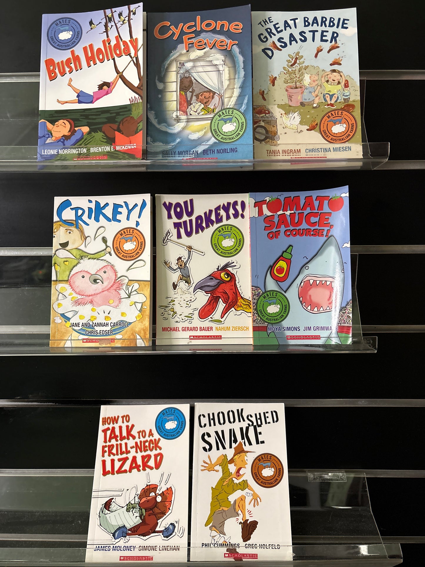MATES Selected Titles in 'Great Australian Yarns' Series Bundle of 8 (Min. good condition)