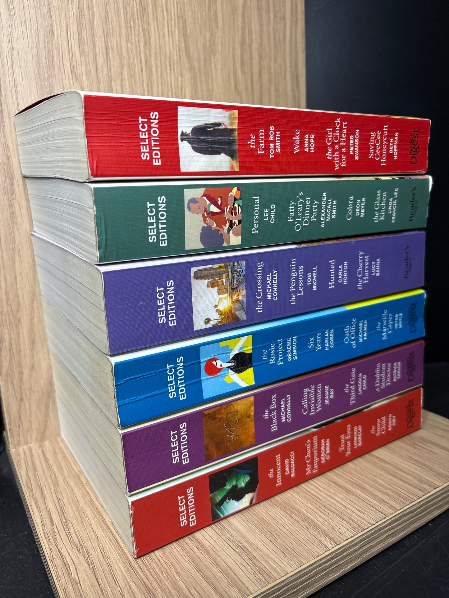 READER'S DIGEST 'Select Editions' 4-in-1 Condensed Stories Bundle of 6 (Min. fair condition)
