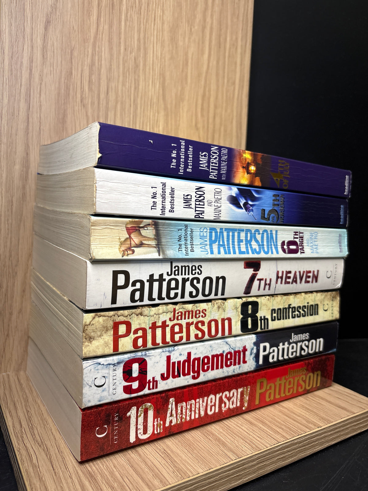 PATTERSON, James 'Women's Murder Club' Series Books #4-10 Bundle of 7 (Min. fair condition)