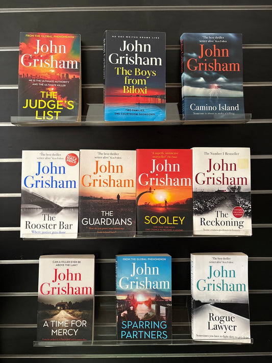 GRISHAM, John - Bundle of 10 - Assorted Titles (Min. fair condition)
