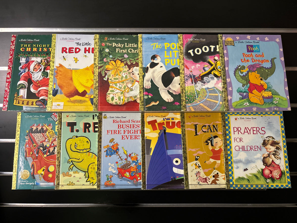 LITTLE GOLDEN BOOKS Assorted Classic Titles Bundle of 12 (Min. good condition)