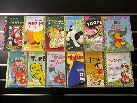LITTLE GOLDEN BOOKS Assorted Classic Titles Bundle of 12 (Min. good condition)