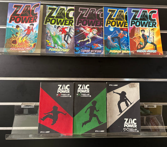 LARRY, H. I - 'Zac Power' Series Assorted Titles Bundle of 8 (Min. fair condition)