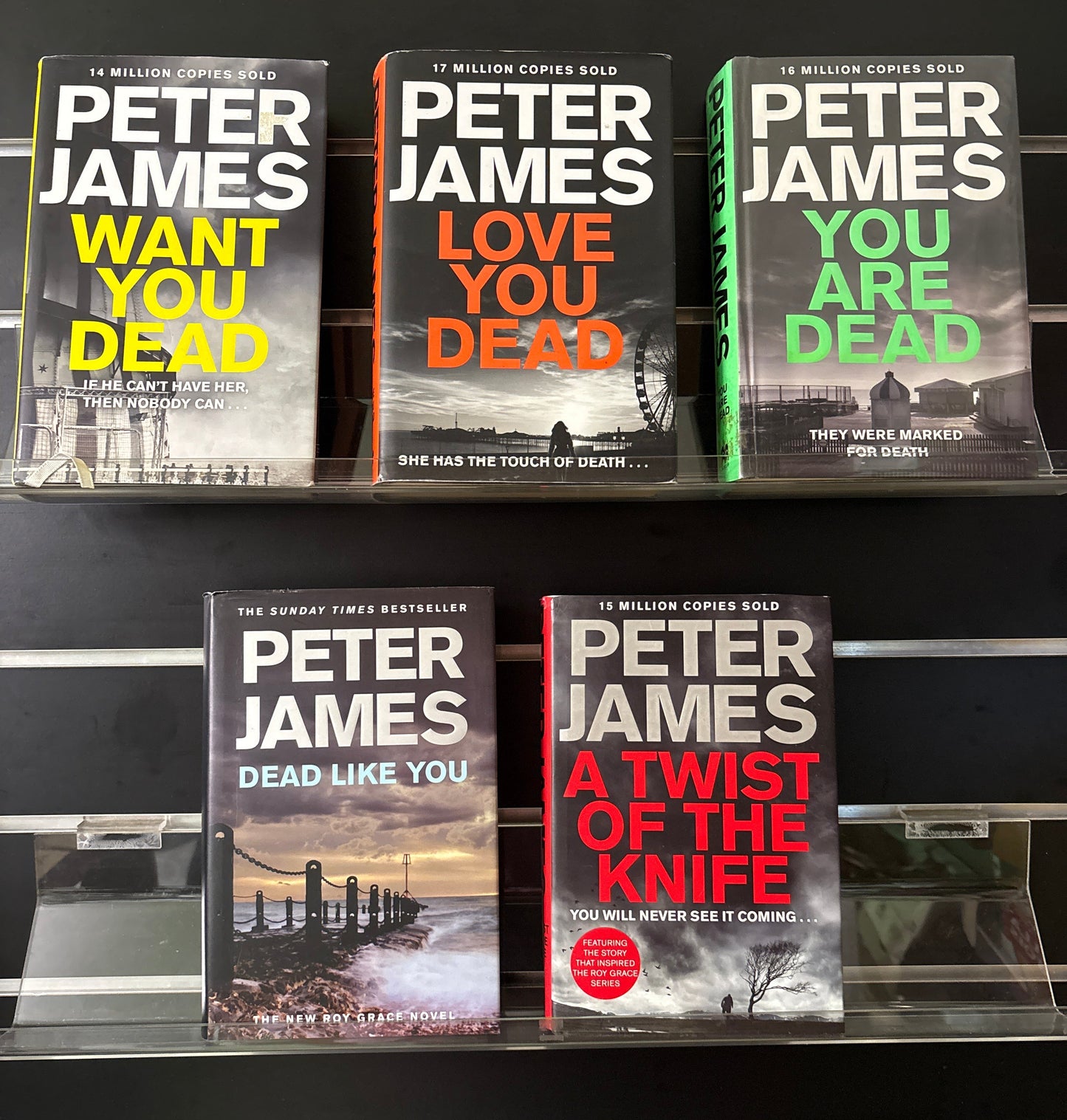 JAMES, Peter 'Roy Grace' Series Assorted Titles Bundle of 5 (min. fair condition)