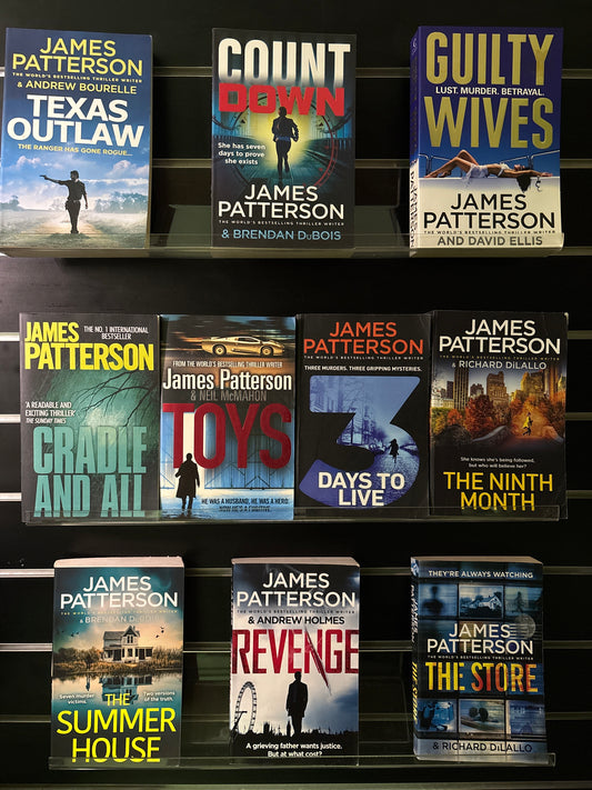 PATTERSON, James - Bundle of 10 - Assorted Standalone Thriller Titles (Min. good condition)