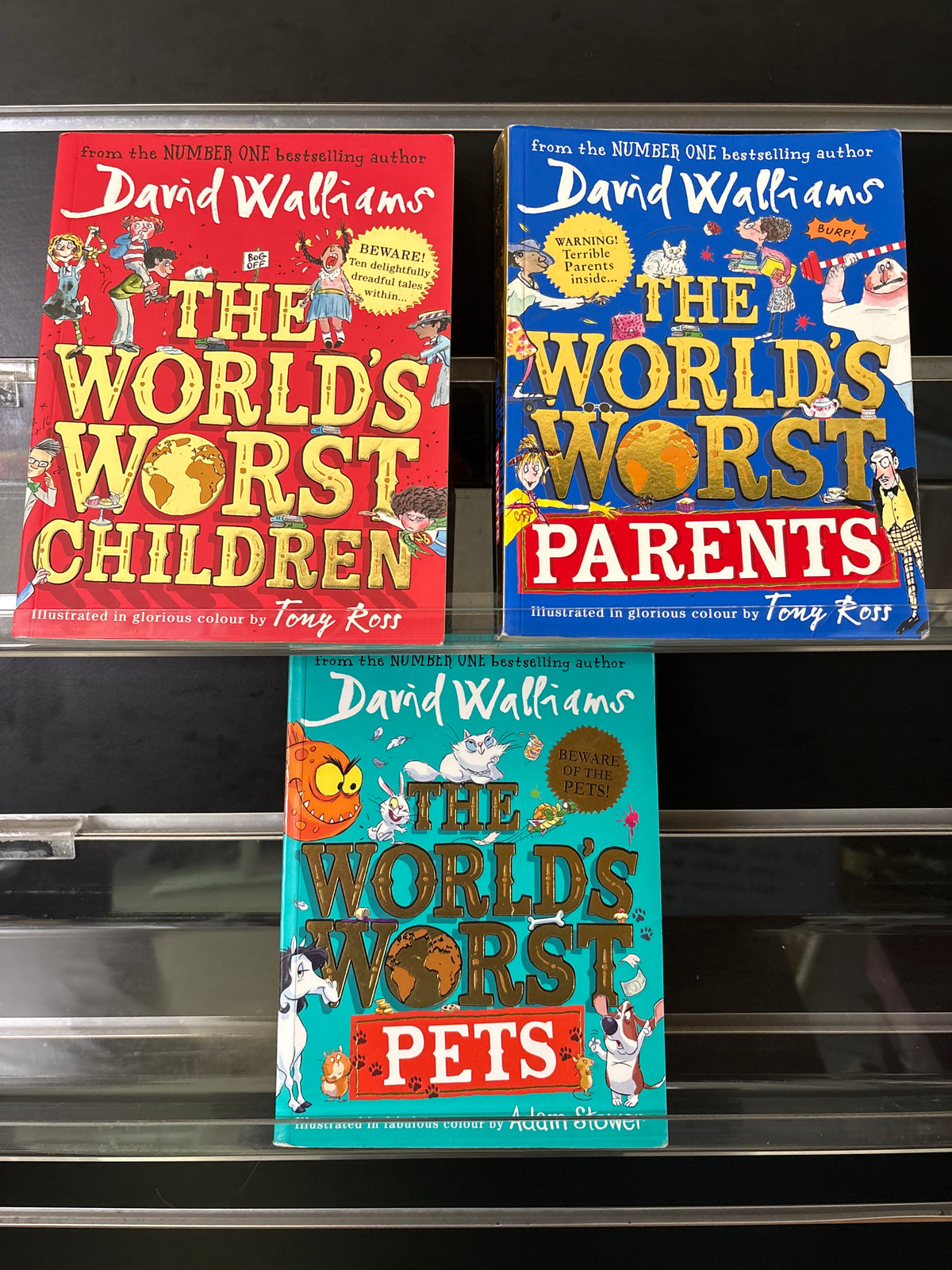 WALLIAMS, David 'The World's Worst' Series Bundle of 3 (Min. good condition)