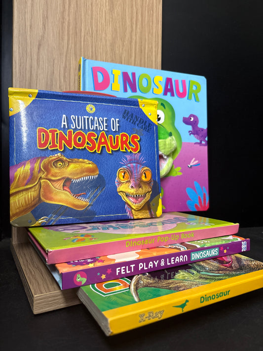 KIDS DINOSAUR BOOKS Assorted Standalone Titles Various Authors Bundle of 5 (Min. good condition)