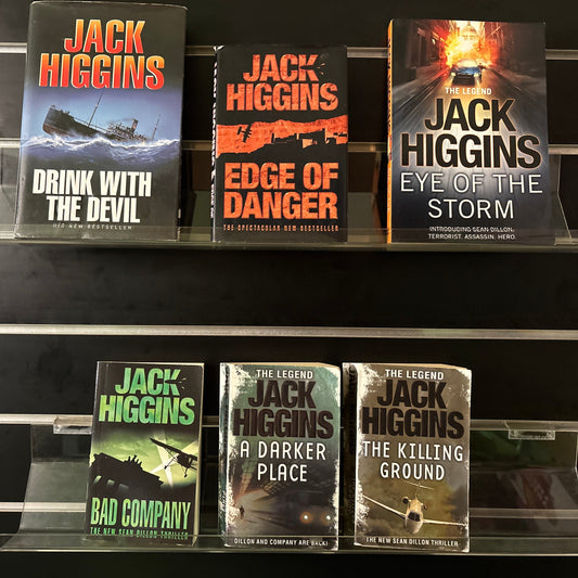 HIGGINS,Jack 'Sean Dillon' Series Assorted Titles Bundle of 6 (Min. fair condition)
