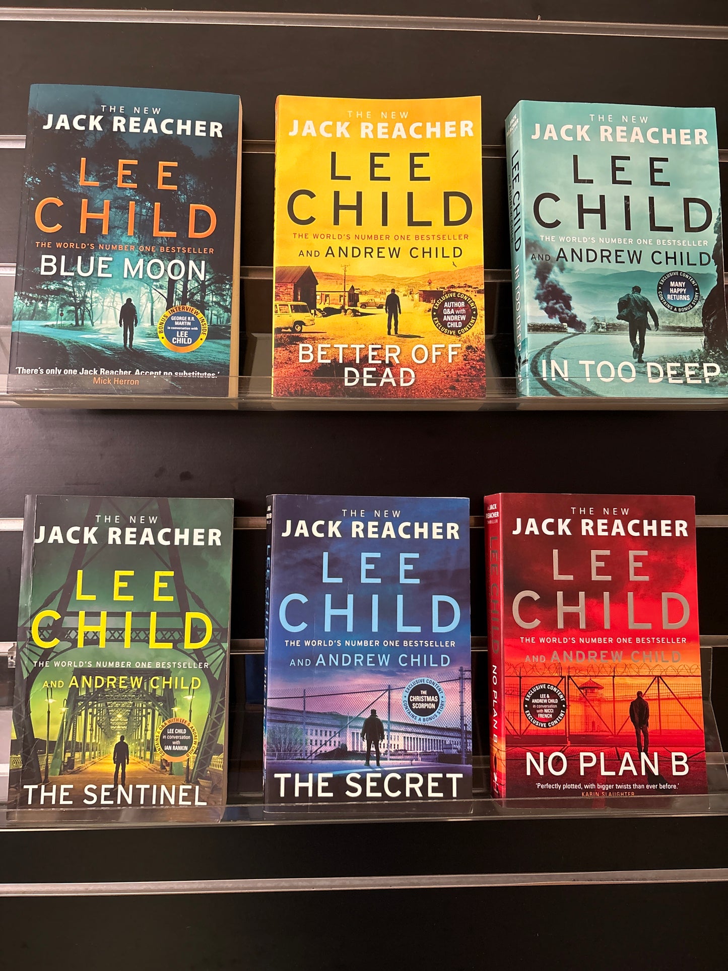 CHILD, Lee 'Jack Reacher' Assorted Titles Bundle of 6 (Min. good condition)