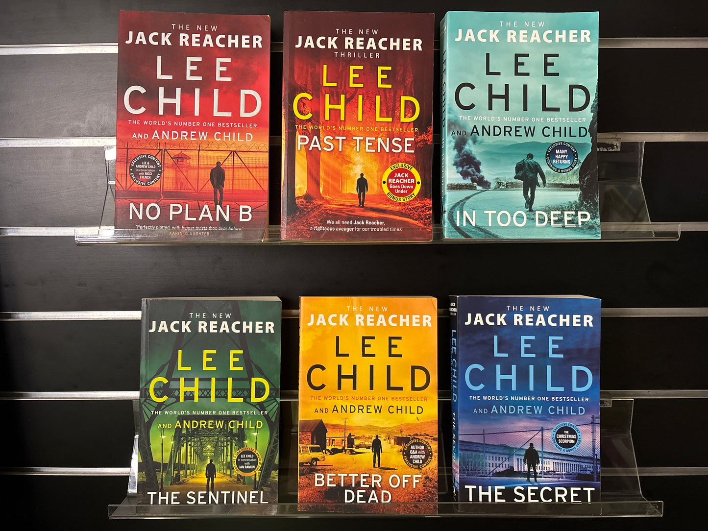 CHILD, Lee 'Jack Reacher' Assorted Titles Bundle of 6 (Min. good condition)