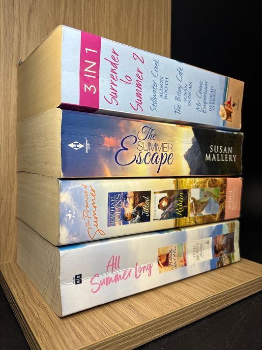 MILLS + BOON 3-in-1 Summer Romance Assorted Standalone Titles Bundle of 4 (Min. fair condition)