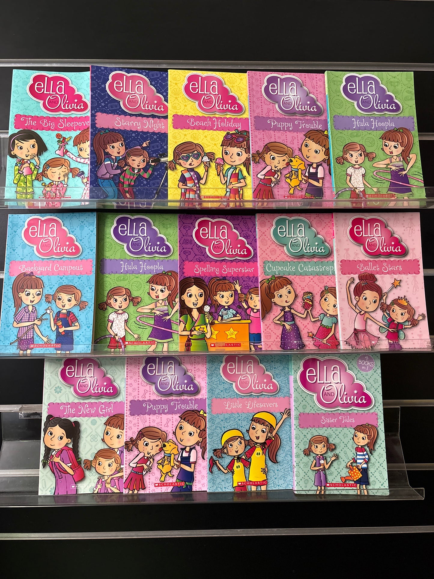 POSHOGLIAN & McDONALD, 'Ella and Olivia' Series Assorted Titles Bundle of 11  (Min. fair condition)